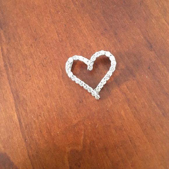 Heat diamond necklace authentic white gold