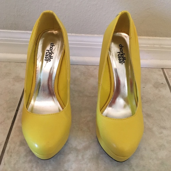 Yellow Charlotte Russe heels