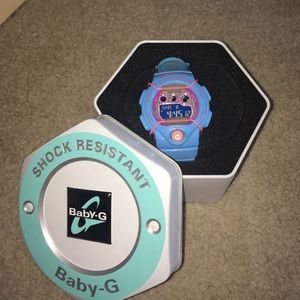 Baby-G G-Shock blue and pink watch