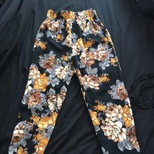 floral flowy pants