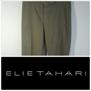 Brown plaid Women slacks size 12