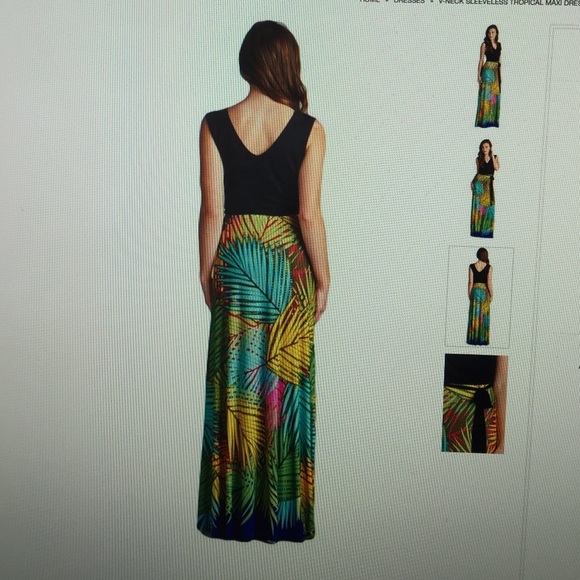 Maxi dress, soft, brand new. 96% poly, 4% spandex - Picture 2 of 3