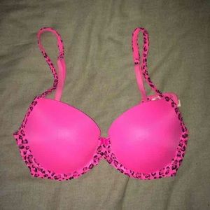 VS Pink Push Up Demi Bra