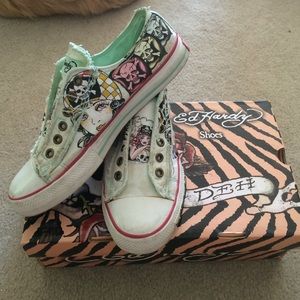 Ed Hardy Sneakers- Pirate/Skull