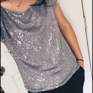 Express sequined tee