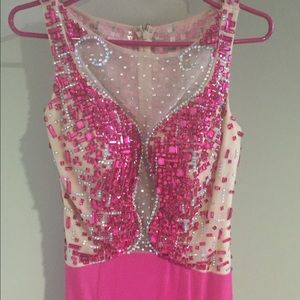 Fuschia Angela & Alison Gown