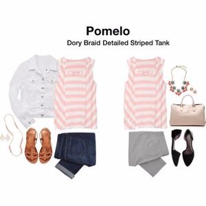 pomelo pink dory braid tank