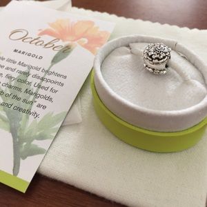 Chamilia .925 Sterling Silver Oct Marigold charm