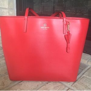 Kate Spade Tote- Cherry Red