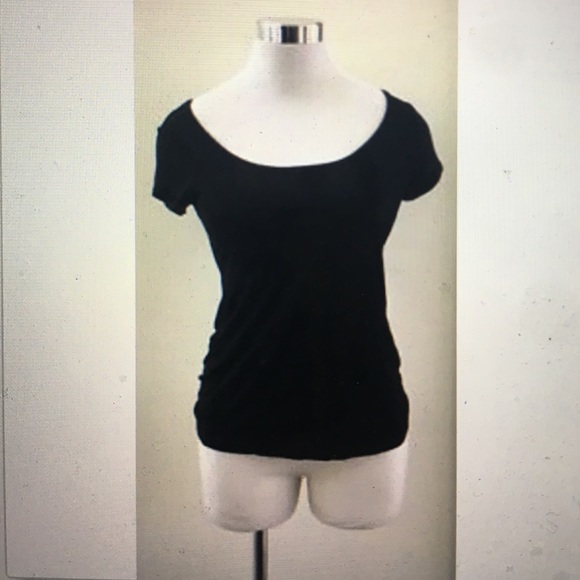 LF Emma & Sam Black Scoop Neck Tshirt