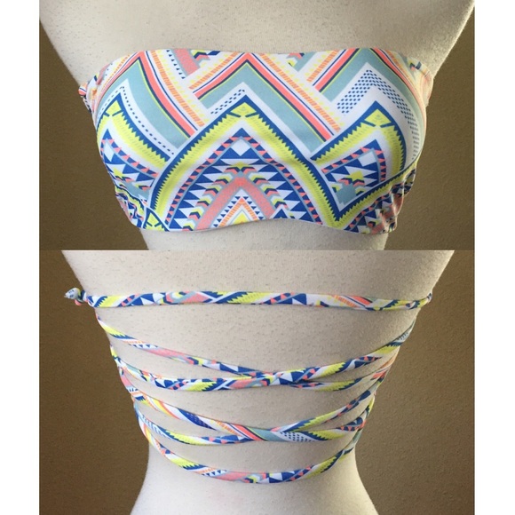 Super cute tribal print L space bikini SET