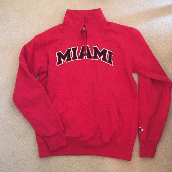 Miami of Ohio Red Champion Quarter-Zip