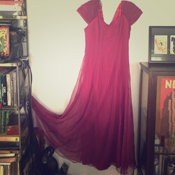 Raspberry Formal Gown - image 1