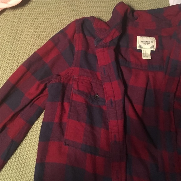 Red & Blue Fitted Flannel