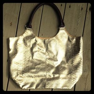 Gold Neiman Marcus Tote bag