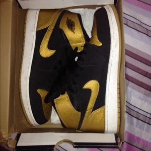 Black/Gold Melos Jordan 1s