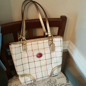 Coach Heritage Tattersall shoulder bag