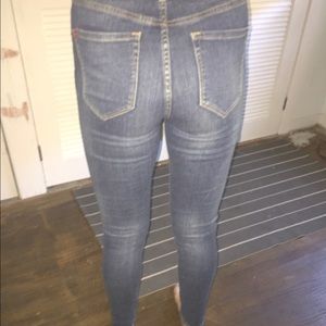 Skinny high rise blue jeans from Urban Outfitters
