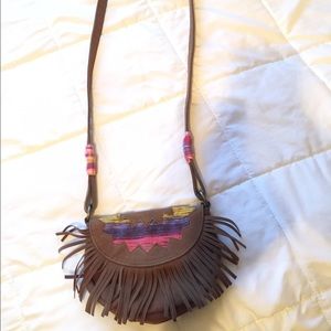 O'Neil fringe cross body purse