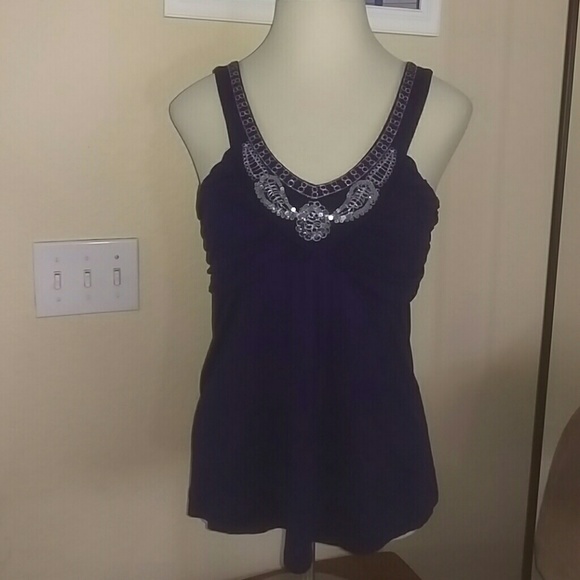 Navy blue tank top