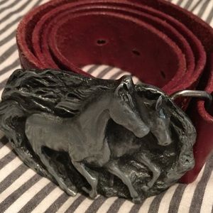 Vintage One Teaspoon brown leather belt Vintage One Teaspoon brown leather belt