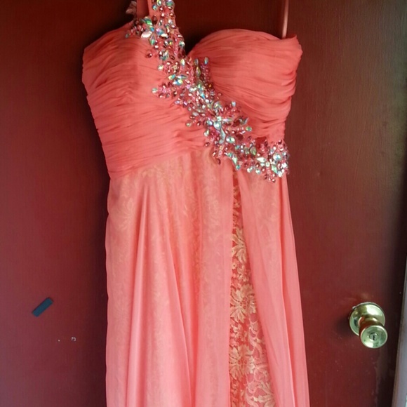 Sold!! Beautiful peach formal