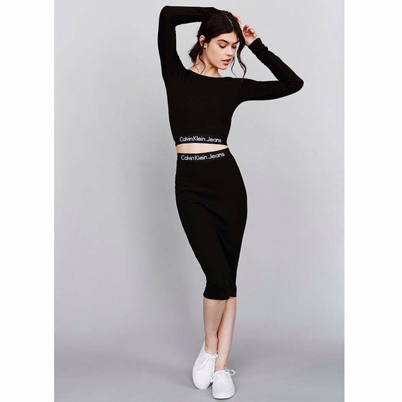 Black Calvin Klein Tube Skirt