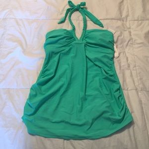 Teal Maternity Tankini