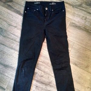 Lookout high rise jcrew pants.  Black velvet