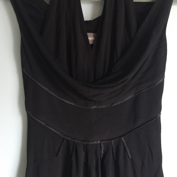 ZAC POSEN cowl neck jersey knit cocktail dress 4