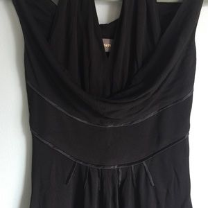 ZAC POSEN cowl neck jersey knit cocktail dress 4
