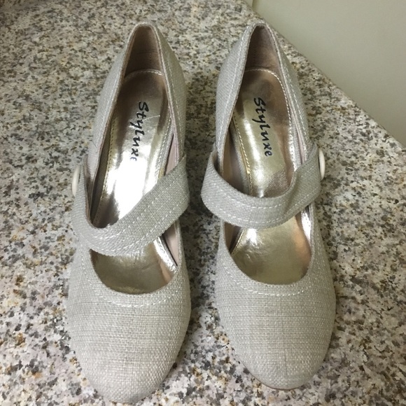 Beige Heels with strap