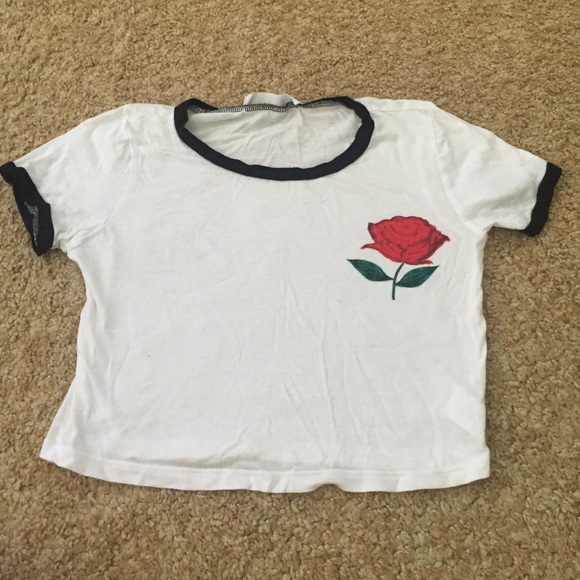 Rose crop top