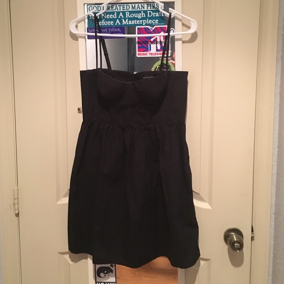 Black corset dress