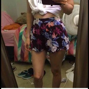 Floral print shorts