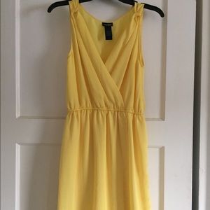 Canary yellow dress!
