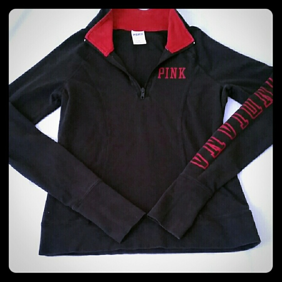 3/4 zip Victoria's Secret Pink Indiana sweater