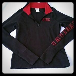 3/4 zip Victoria's Secret Pink Indiana sweater