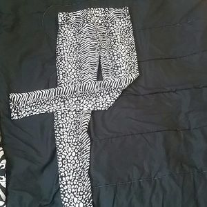 PINK animal print leggings.