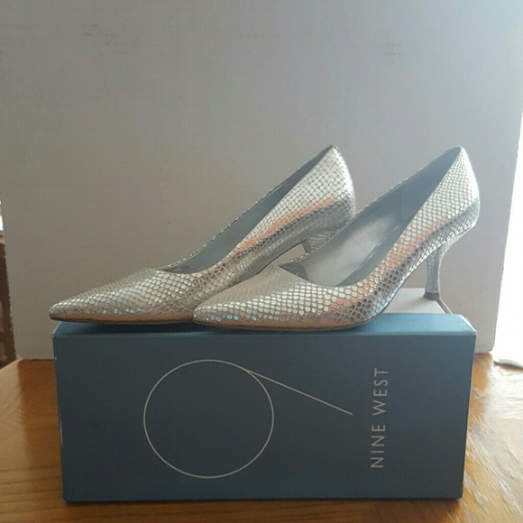 Silver scale shoes