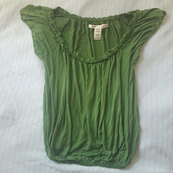 Green blouse