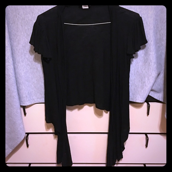 Black cardigan