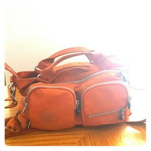 Orange casual handbag