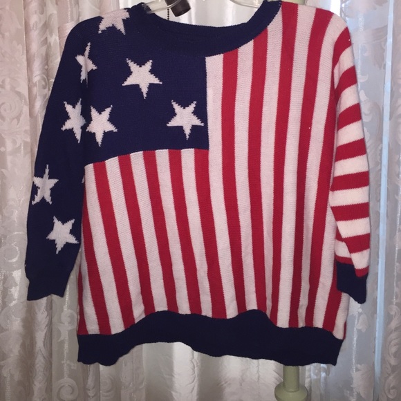 American Flag USA Sweater