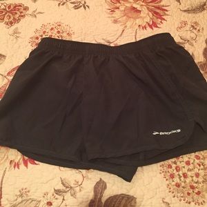 Charcoal Gray Brooks Running Shorts