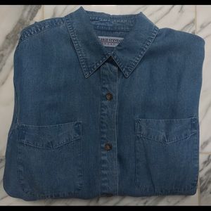 VALERIE STEVENS SPORTS SOFT DENIM SHIRT