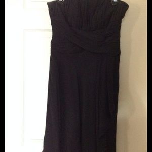 Whitehouse Blackmarket Strapless Black dress