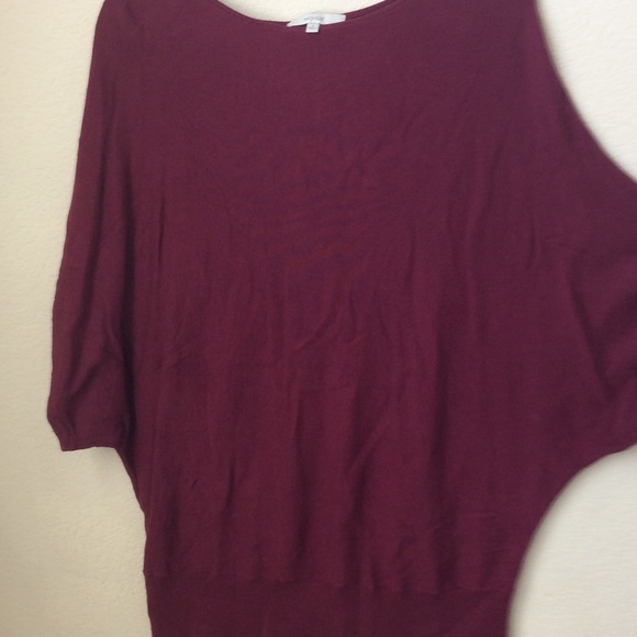 Maroon Sejour poncho - Picture 3 of 4