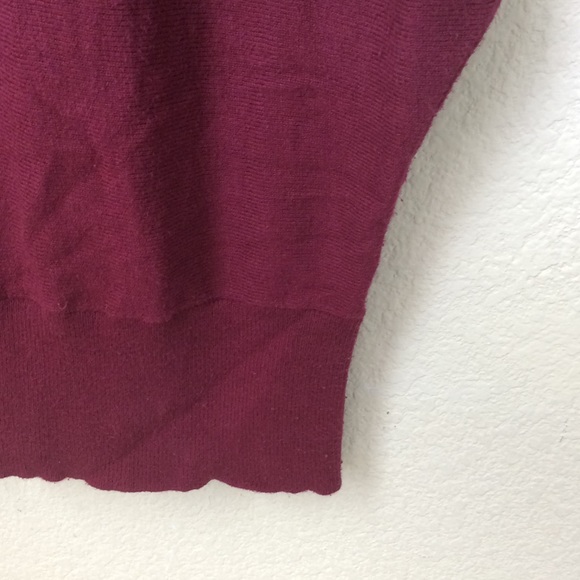 Maroon Sejour poncho - Picture 4 of 4