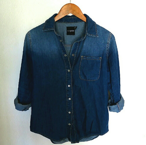 Asos Petite Denim Button-Up